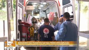 Moradores seguem fora de prédio após explosão em Foz do Iguaçu