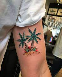 23 Harmonious Palm Tree Tattoos And Symbolism Behind Them