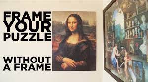 The jigsaw puzzle field helps you out a bit, because if you drag a piece near the correct spot, the puzzle piece will 'click' into place and cannot be moved anymore. Diy Frame Your Puzzle Without A Frame Youtube