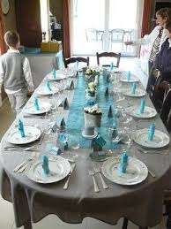 Conseils Deco De Table Bleu Et Gris Communion Table Decor Home Decor