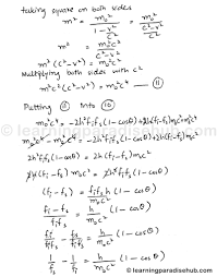 Derivation Of Frequency F In Compton Effect Compton Effect Compton Physics