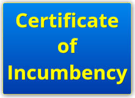 Usually it sets forth the name of the person, his/her position, when and for how long he/she was elected or appointed to this position. Certificate Of Incumbency Delaware Business Incorporators Inc