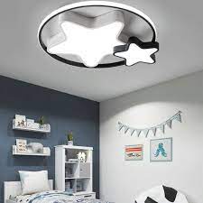 Denn meist ist es ja beim einzug so: Led Deckenlampe Stern Design In Schwarz Weiss Fur Schlafzimmer