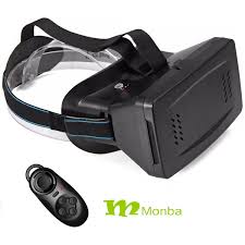 Monba Vr Virtual Reality 3d Video Movie Game Glasses Helmet With Magnet For 3 5 6 Inch Smartph Virtual Reality Glasses Virtual Reality Headset Virtual Reality