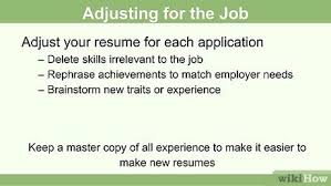 Don't submit your resume as a.pdf. How To Create A Resume For A Teenager 13 Steps With Pictures