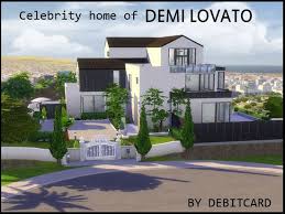 Celebrity Home Of Demi Lovato The Perfect Party Place For Young Celebrity Sims Spacious Modern Open Concept Celebrity Houses Demi Lovato Sims 4 House Design