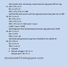 Pada subtema 1 ini terdiri dari 6 kegiatan pembelajaran yang harus diselesaikan oleh siswa secara individu dengan tepat. Kunci Jawaban Buku Senang Belajar Matematika Kelas 4 Kurikulum 2013 Revisi 2018 Halaman 54 55 60 63 66 67 69 71 72 Dunia Smk