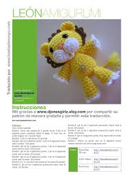 Amigurumi Leon Patrones Amigurumi Amigurumi Patrones Amigurumis En Espanol