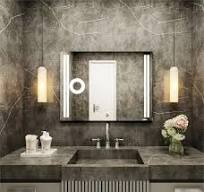 China Factory Hanging LED Bathroom Mirrors Wall Mounted Lighting Mirror