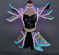 LED Costume Clothing Women Illuminated Glow Party Show Dance ...