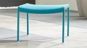 Lanai Charcoal Grey Mesh Ottoman Reviews Crate And Barrel Crate And Barrel Ottoman Patio Chairs