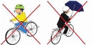 子供に教えたい自転車ルールと罰則をまとめたよ 傘さし運転もスマホでの操作しながらも罰則対象だよ 自転車 自転車 練習 運転