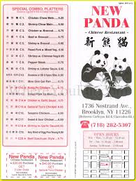 menu de cocina panda buffalo ny