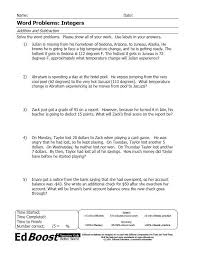 Pin On Story Problems With Integers
