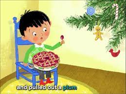 Sat in the corner, eating a christmas pie; Little Jack Horner