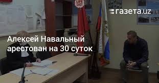 О чем говорит суд над навальным под портретом ягоды. Aleksej Navalnyj Arestovan Na 30 Sutok Gazeta Uz