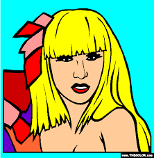 Lady Gaga Coloring Page Online Coloring Pages Coloring Pages People Coloring Pages