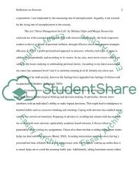 29 november 2018) twitter facebook email. Stress Self Assessment And Reflection On The Stressors In Your Life Essay