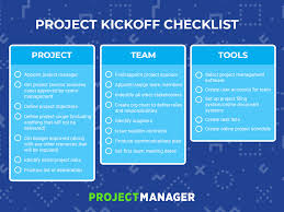 the only project kickoff checklist you need projectmanager com