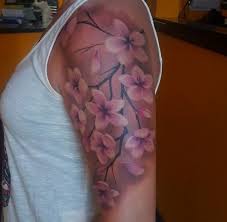 Pin By Shannon Novia On Tattoos Tattoos For Women Cherry Blossom Tattoo Shoulder Tattoos For Women Half Sleeve