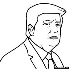 Donald john trump is the 45th president of the united states of america. Donald Trump Coloring Page 2 Of 3