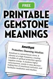Printable Healing Crystal Information Meaning Cards Crystal Meanings Healing Crystals Meanings Crystal Healing Chart