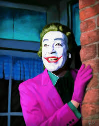 Batman Joker Cesar Romero Portrait Rgillustration Cesar Romero Joker Cesar Romero Portrait