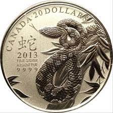 20 dollars Elizabeth II (Année du serpent) - Canada – Numista