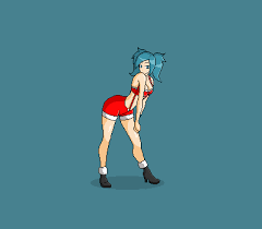 Hot Rule34 pixel gif - a girl gets her pussy creampied