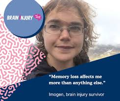 After a brain haemorrhage in 2012, Imogen began experiencing severe memory  problems. As well as affecting her relationships and sense of identity,  these memory problems had the biggest impact