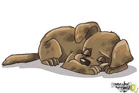 Part of my how to draw a dog tutorial. How To Draw A Sleeping Dog Drawingnow