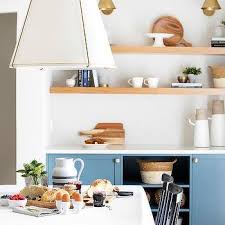 Great to display decorative items or simply for additional storage space. Floating Shelves Over Buffet Cabinet Design Ideas
