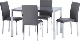 The white gloss dining table comes with 2 saperate packages which may be delivered to your address one or two days apart, please stay patient, thank you! Charisma Grey And Gloss Table With 4 Chairs Let Us Furnish