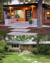 Denver Mid Century Home Gets Stunning Makeover Completely Transforming Its Curb Appeal Ranch House Exterior Modern House Exterior Home Exterior Makeover