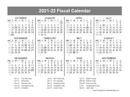 2021 2022 Fiscal Planner Us Free Printable Templates