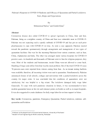 Introduction writing a position paper is like baking a cake. Pdf Pakistan S Response To Covid 19 Pandemic And Efficacy Of Quarantine And Partial Lockdown A Review