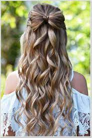 Bow Shaped Half Up Hairstyle Medium Hair Styles Long Hair Girl Hair Styles