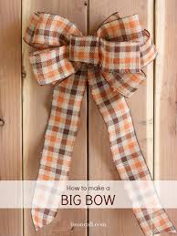 Bows made from ribbon can be made in several ways, depending on what use you intend putting them to. How To Make A Big Bow For A Wreath Liz On Call
