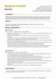 data entry job description