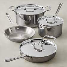 Cookware set, created for macy's online at macys.com. All Clad D5 Stainless Steel 7 Piece Cookware Set Williams Sonoma