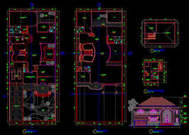 Download Gambar Rumah Tinggal 48x20m Format Dwg File Autocad Asdar Id
