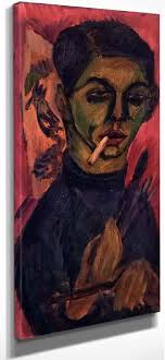 Self Portrait3 By Ernst Ludwig Kirchner Art Reproduction from Cutler Miles.