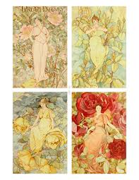 Maybe you would like to learn more about one of these? Jodie Lee Designs Background Collage Print Collage Art Nouveau Fairy