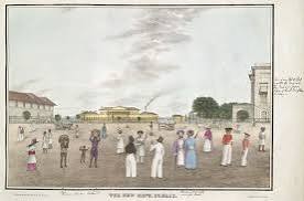 RBSI - The New Mint, Bombay - 1833 Plate four from J M Gonsalves' 'Views at Bombay'. During the 1820s, institutions for currency production were constructed in various parts of India including Bombay, Benar