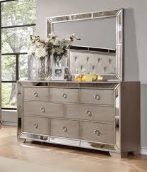 Modern Contemporary Accent Mirror Dresser With Mirror Best Master Furniture Mirrored Furniture