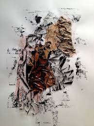 Roll is easy to handle. Cellophane Brown Paper Acrylic Paint And Scrunched Up Tissue Underneath Painting Inspiration Art Abstract