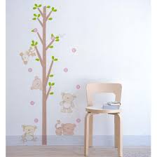 Bears Around The Tree Growth Chart Wall Decal By Wallstudios