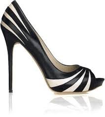 Black And White Striped Shoes Black N White Heel Alexander Mcqueen Shoes Heels Black Shoes