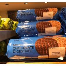 Marks & spencer extremely chocolatey dark chocolate ginger rounds biscuits cookies 200g. Hot Sale Uk Marks Spencer Milk Chocolate Digestive Biscuits Halal Shopee Malaysia
