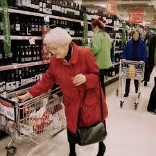 At the checkout counter, a young cashier suggested to an older woman that  she should bring her own grocery bags because plastic bags aren't good for  the environment. The woman apologized and